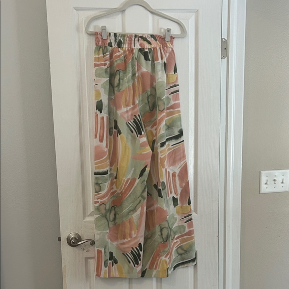 Cupshe Artistic Pastel Wide-Leg Pants - Picture 1 of 6